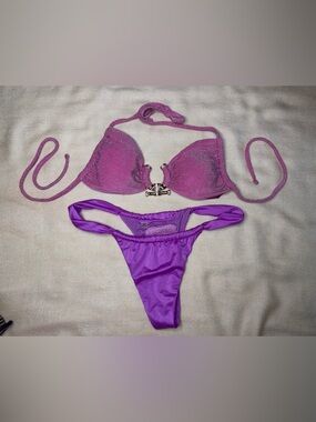 Victoria’s Secret Pink Bikini + Glam Top Cheeky Summer Set